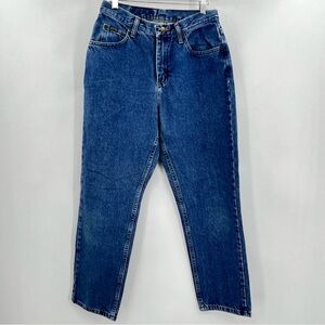 Riders Vintage Classic High Waisted Tapered Leg Blue Women's 100% Cotton Jean 8P
